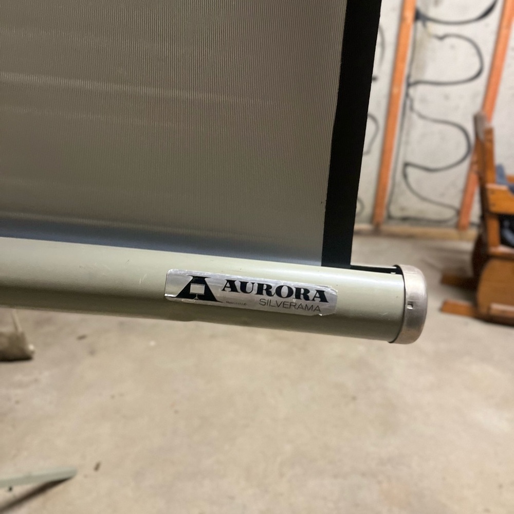 Movie projector screen.